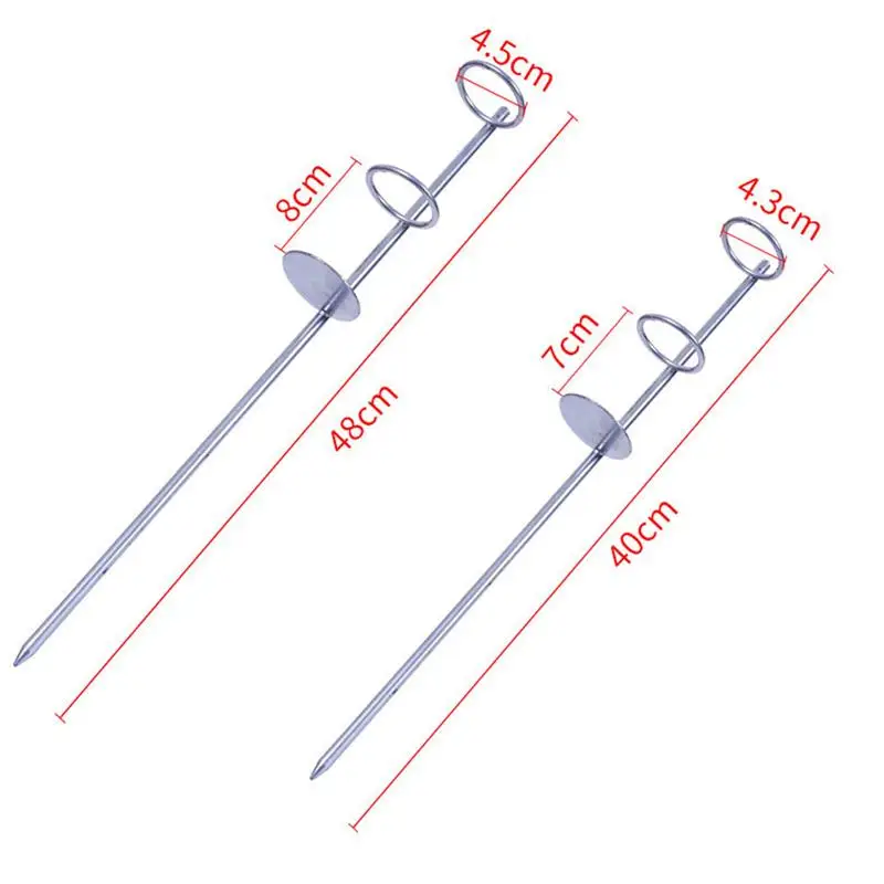 

1Pc Portable Fishing Pole Rest Holder Galvanized Dual Ring Pole Stand Plug Insert Ground Tools Fishing Tackle Metal Accessories