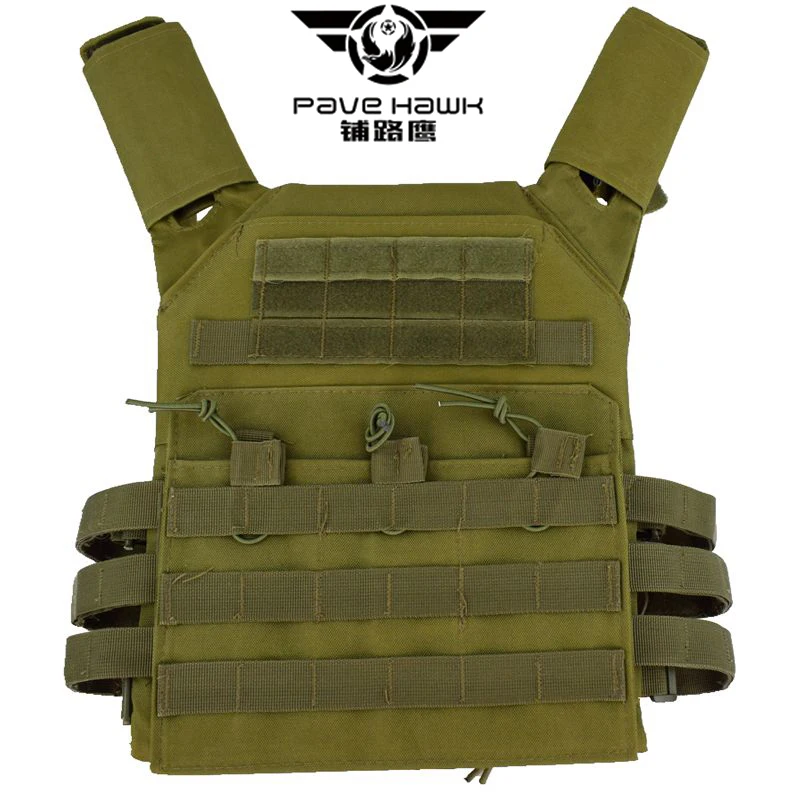 

PAVE HAWK Hunting Tactical Vest Military Molle Carrier Airsoft Paintball CS Outdoor Protective Vest 600D Oxford Cloth Waterproof
