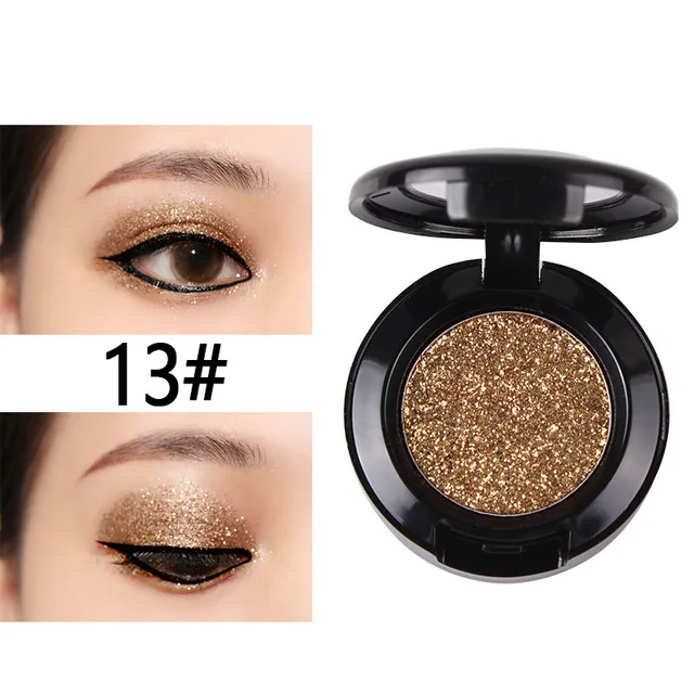Miss Rose Diamond Glitter Eyeshadow 16 Colors Single Palette Illuminator Makeup Shimmer Metal Eye Shadow Shine Pigment Cosmetics
