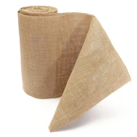 10m vintage table runner burlap hessian ribbon wedding party craft decor high quality table runner natural jute decoration roll
