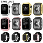 Ультратонкий бампер для Apple Watch Series 4, 40 мм, 44 мм, чехол для ПК, тонкий чехол для iWatch 5, пластиковая рамка, 40, 44 мм ремешок