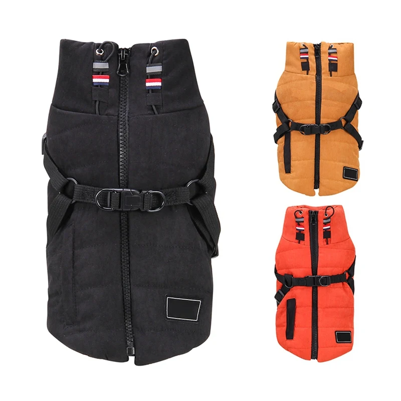 Теплая одежда для собак куртка домашних животных водонепроницаемый Зимний жилет