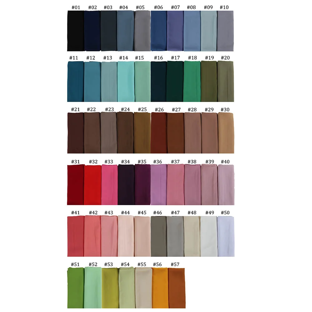 

Good Stitching Stitch Plain High Quality Premium Heavy Chiffon Hijab Scarf Malaysian Women's Scarves Hijabs Long Shawl Shawls