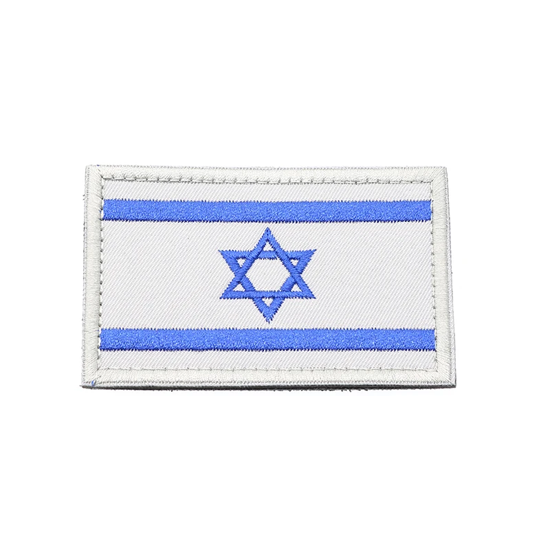 Бейдж с 3D вышивкой в виде флага Испании США Великобритании Японии Израиля