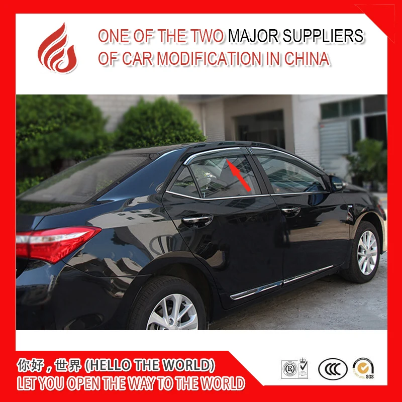 

4 шт., дефлектор для окна COROLLA 2007-2013 2014-2018