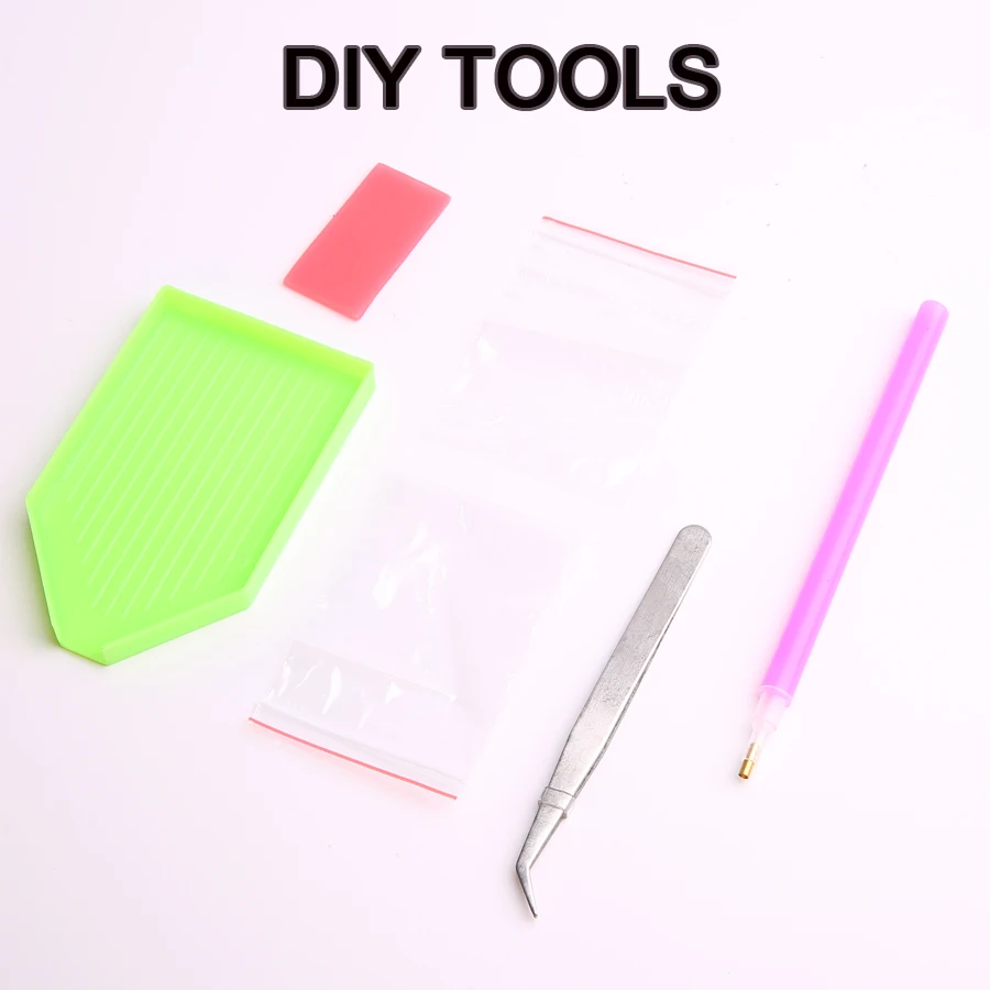 4 шт. квадратные и круглые алмазные картины | Дом сад