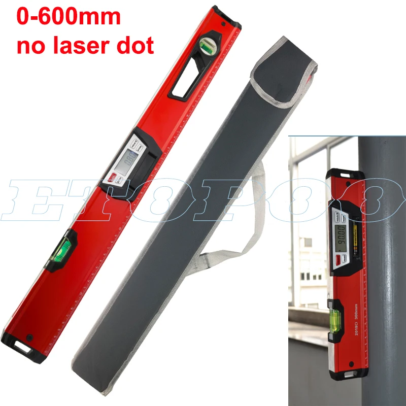 Цифровой лазерный уровень Spirit Level 600 мм угол линейки измерительная лента|Лазерные