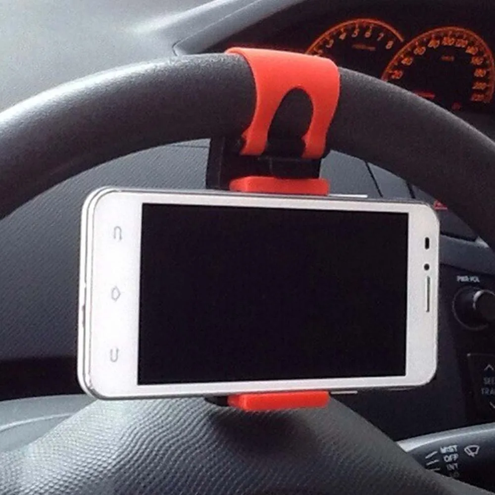 

Universal Car Steering Wheel Clip Mount Holder For iPhone 7 7Plus 6 6s Samsung Xiaomi Huawei Mobile Phone GPS