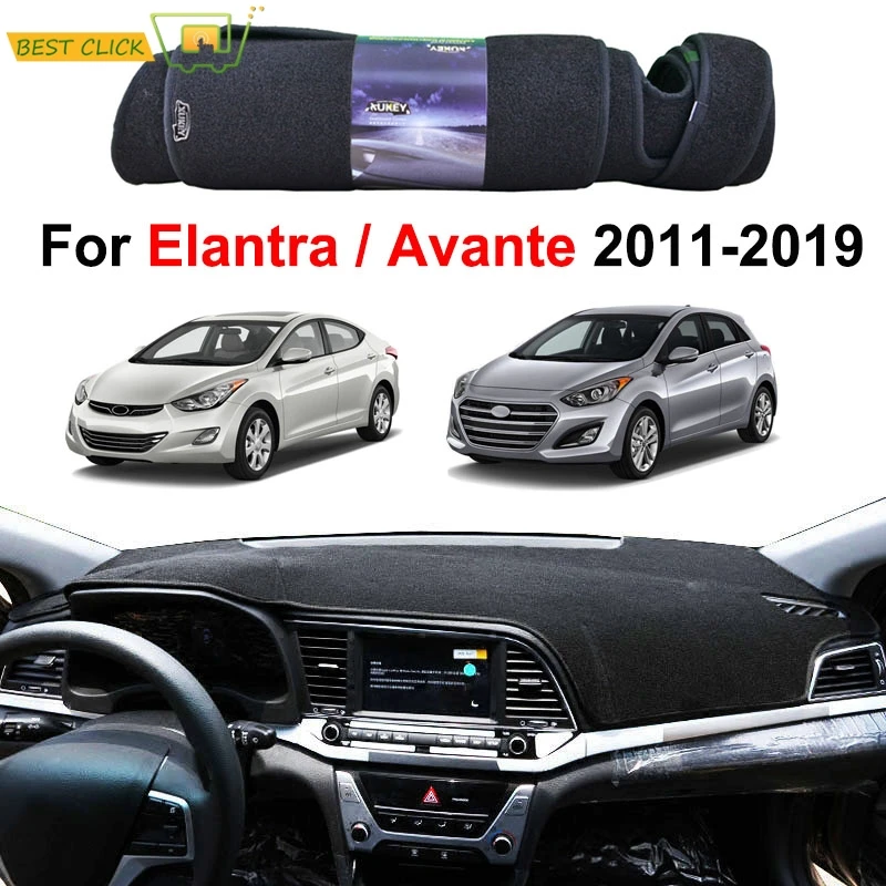Коврик Xukey для приборной панели коврик Hyundai i35 Elantra Avante MD AD 2011 2019 ковер от солнца|cover