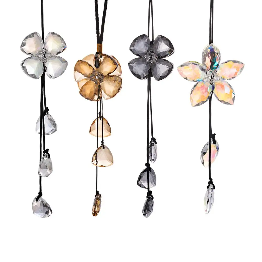 Хрустальный цветок на удачу подвеска для окна Ловца солнца фэн-шуй радужная