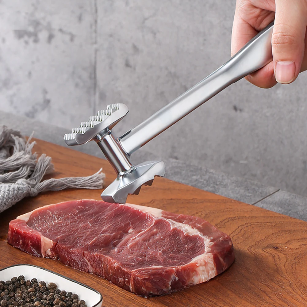 

Meat Tenderizer Stainless Steel Duty Hammer Mallet Tool Softener for Tenderizing Steak Beef Chicken Lam Minced Meat