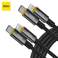 aohi usb c to lightning cable for iphone 13 pro max 12 mfi certified nylon 1 8m fast charging cable usb type c lightning cable