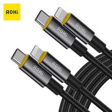 AOHI USB C to Lightning Cable for iPhone 13 Pro Max 12 MFi Certified Nylon 1.8m Fast Charging Cable USB Type C Lightning Cable