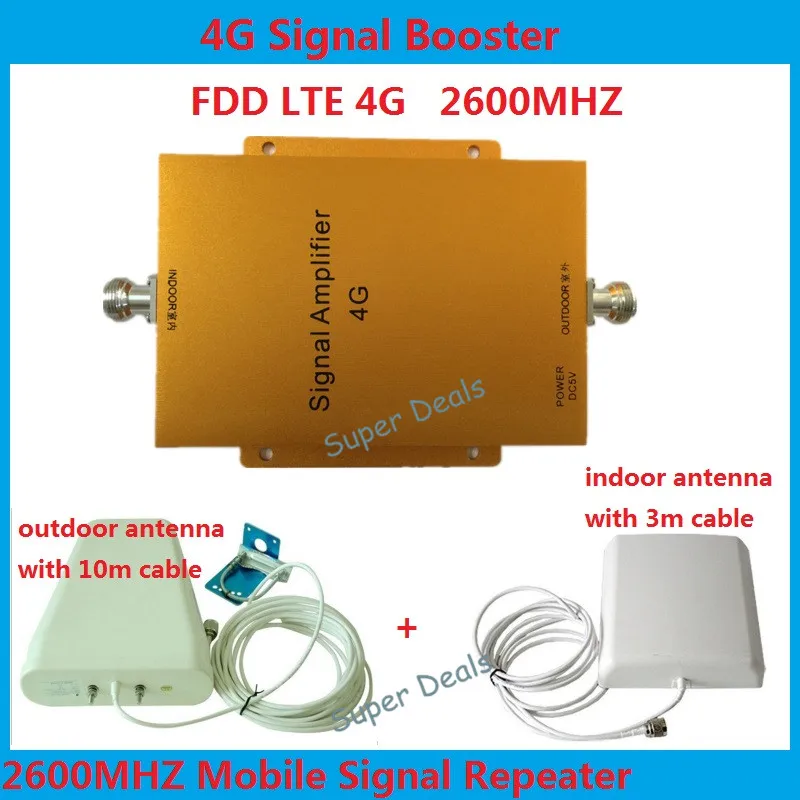 ZQTMAX LTE 4G ретранслятор сотовый усилитель сигнала 2600 МГц мобильный lte данных + omni