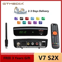 fta 1080p gtmedia v7 s2x satellite receiver dvb s2 gtmedia v7s2x full usb wifi upgraded from gtmedia v7s hd receptor no app