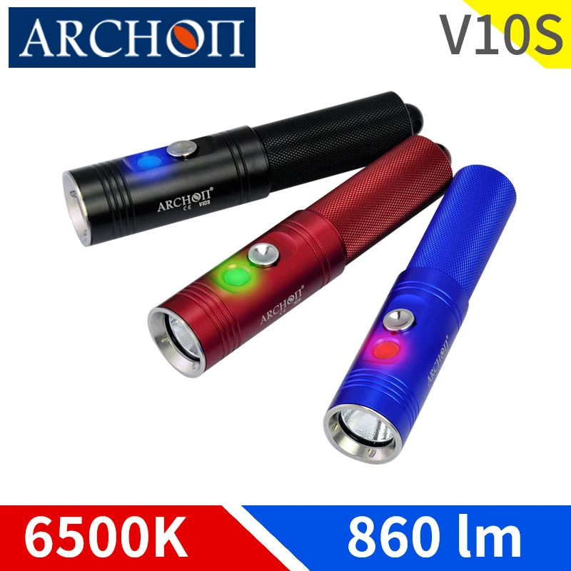 Светодиодный фонарик ARCHON V10S для дайвинга CREE XM L U2 светодиодный подводный