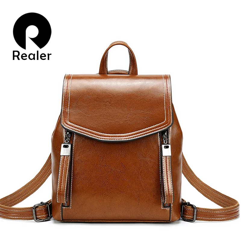 Женский кожаный школьный рюкзак для девочек подростков| |
