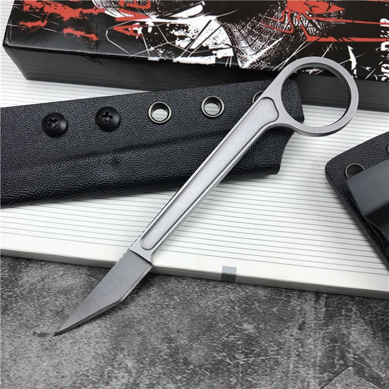 

New Outdoor Self defense Fixed Blade Knife 440C Blade Tactical sharp kitchen Knives Jungle Hunting EDC Easy Taking Tool Gift