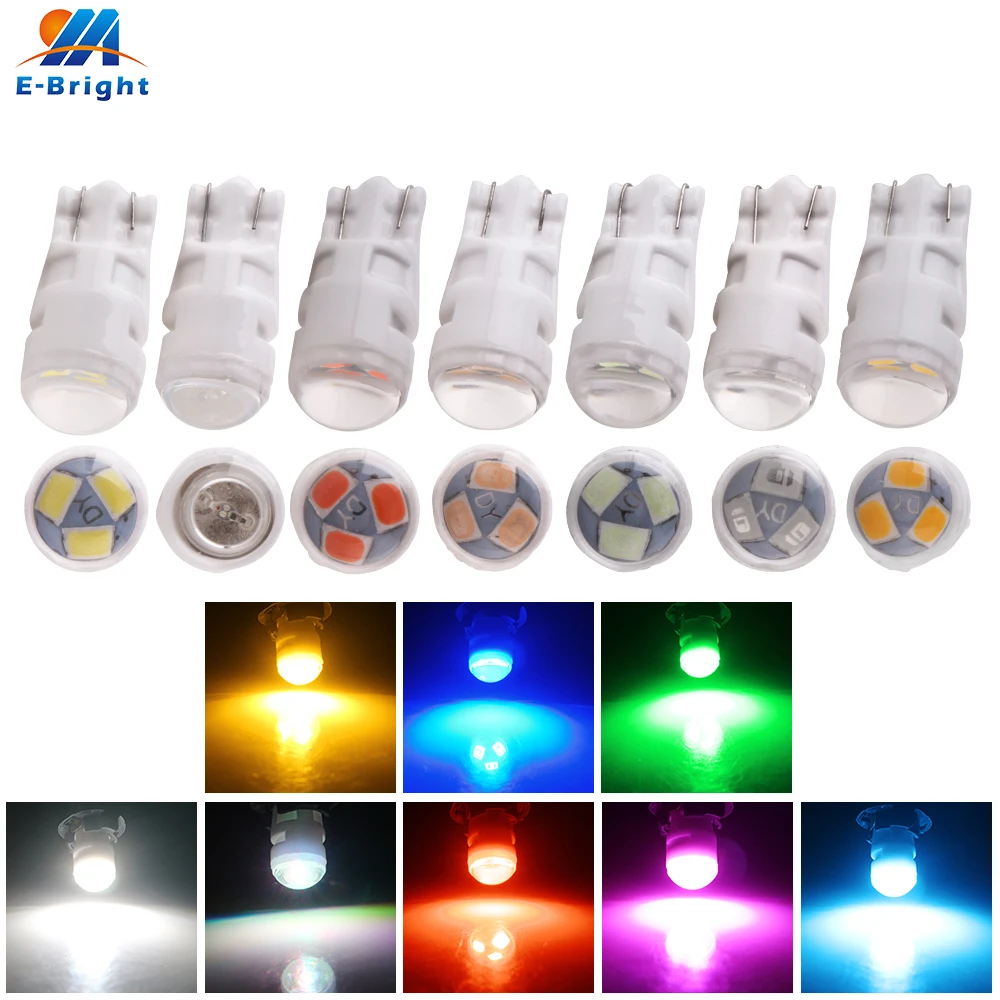 10X DC 12В W5W 194 T10 2835 3 SMD светодиодные лампы пятно CREAMIC OSRK дверь чтения боковое