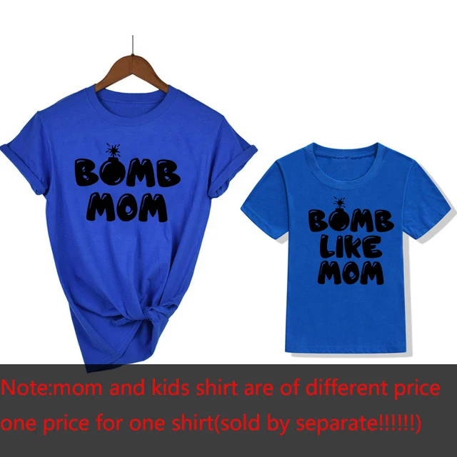 Camiseta a juego de mam&aacute; y bomba como mam&aacute;, camisa para mam&aacute; y para m&iacute;, camisas para ni&ntilde;os peque&ntilde;os, tops para mam&aacute; y yo, trajes divertidos-2