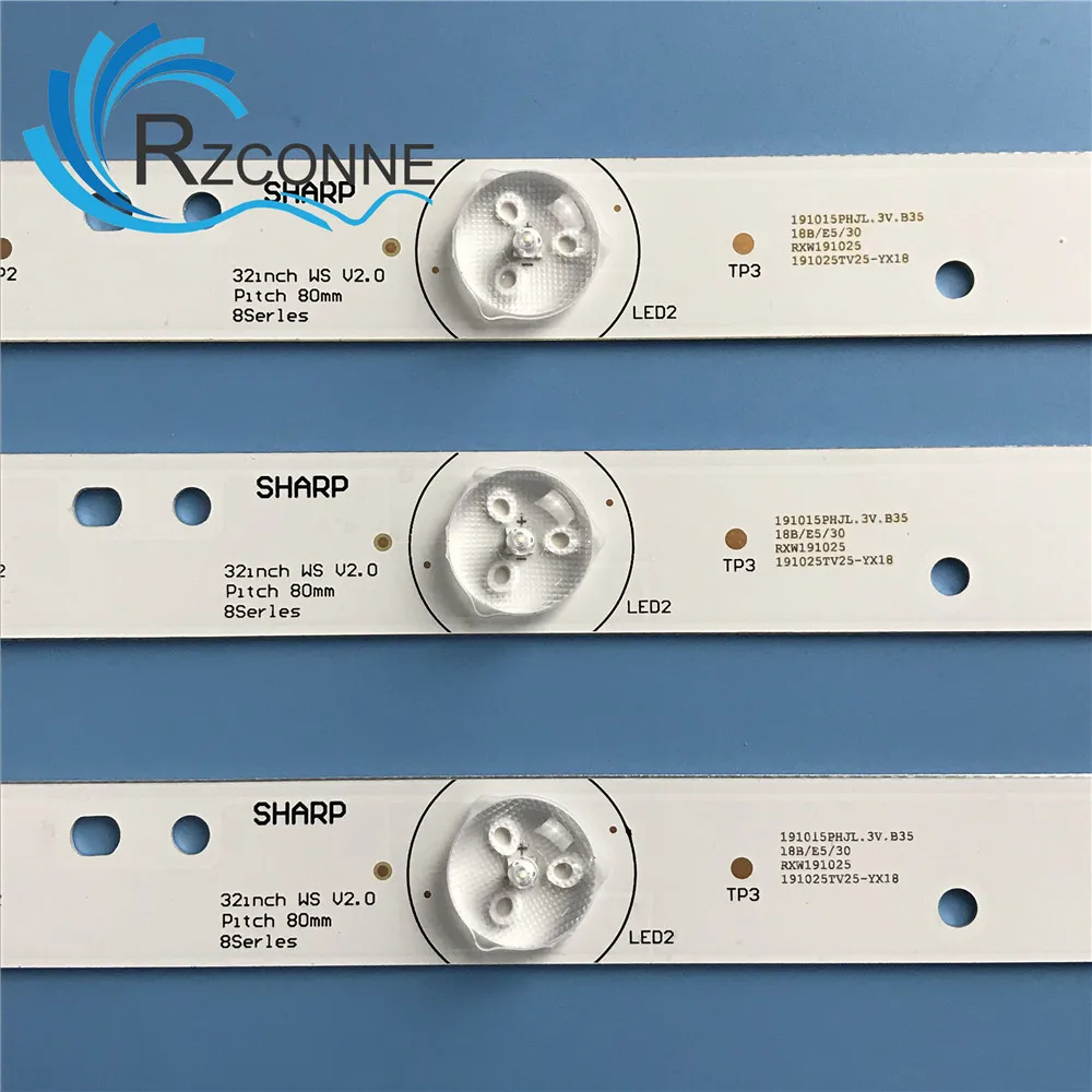 Светодиодный фонарь с подсветкой 8 для Skyworth 32E350E 32E320W 32E306C 32 дюйма WS V2.0 шаг 80 мм 32E310C