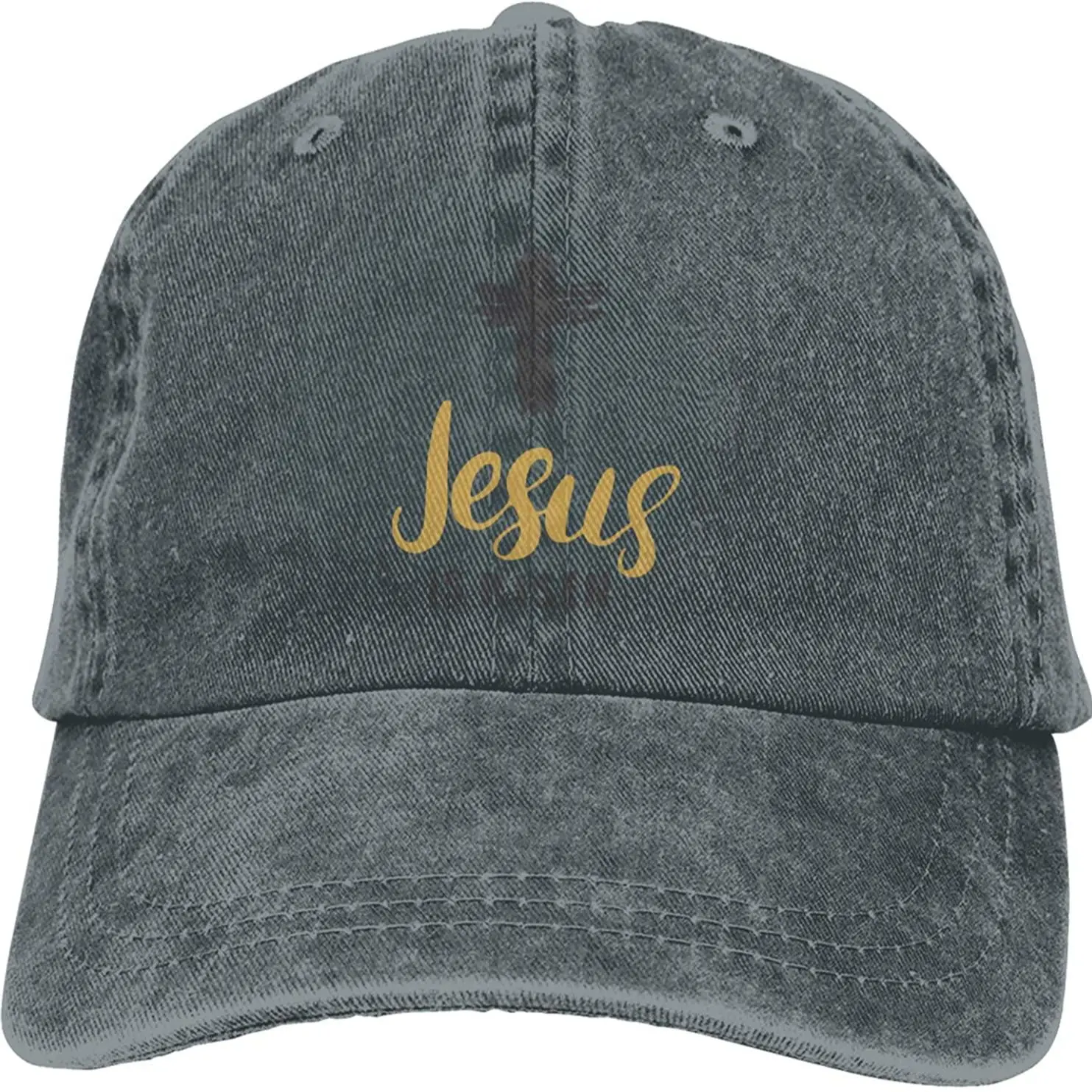 

Jesus Christ He is Risen Denim Dad Hat Cotton Retro Baseball Cap Jeans Casquette Adjustable Trucker Caps