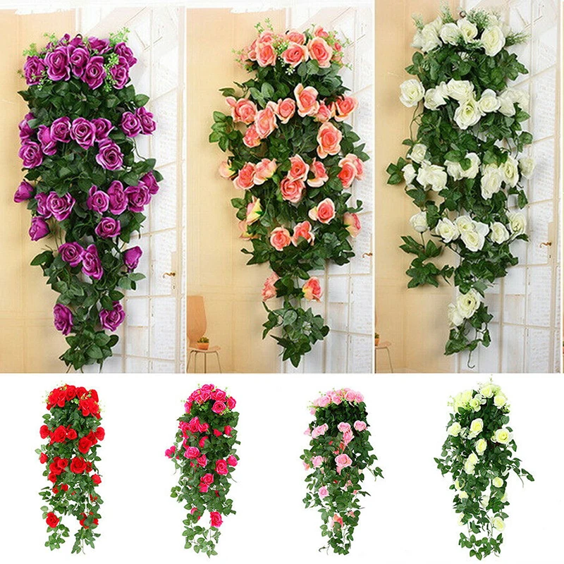 Искусственный ротанговый цветок искусственные цветы лоза настенная подвеска