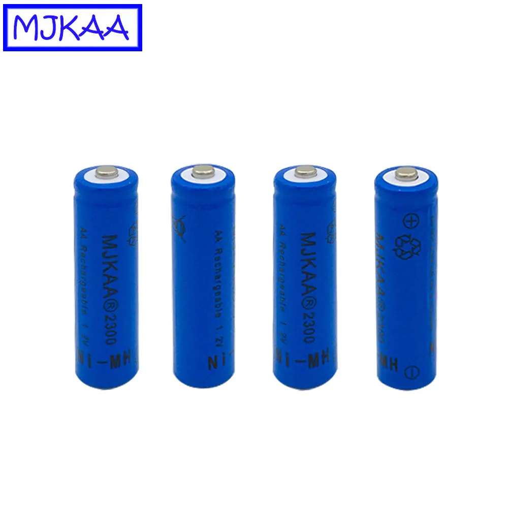 MJKAA 4 шт. AA 1,2 V 2300mAh ni-mh аккумулятор высокого качества 2A перезаряжаемые батареи для дистанционного управления игрушки светодиодный свет