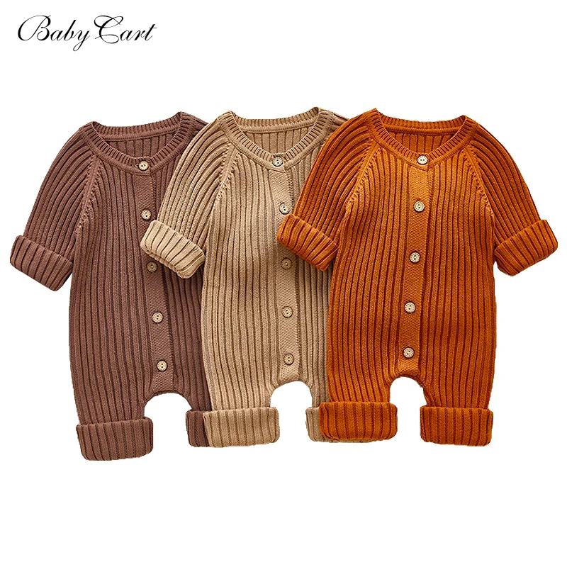 

Toddler Baby Jumpsuits Long Sleeve Infant Girls Knitwear for Kids Clothing