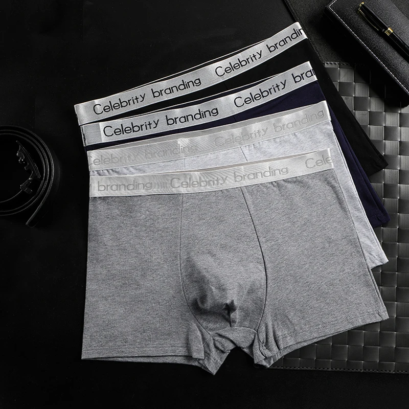 Боксеры LANGSHA мужские в наборе (4 шт.) хлопок цвет ассортименте|soft boxers|cotton boxer menboxer