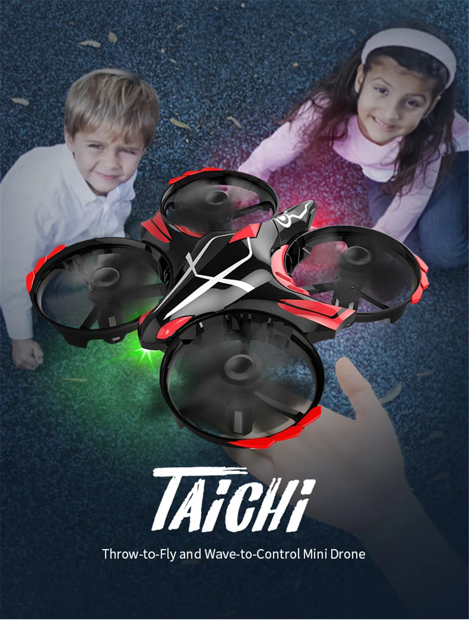 JJRC H56 TaiChi мини Радиоуправляемый квадрокоптер инфракрасный зондирующий пульт дистанционного управления Дрон RTF удержание высоты обновление VS H36 H52 игрушки