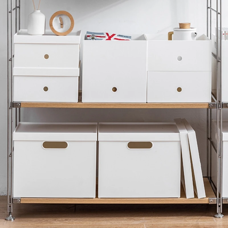 

Household Desktop Baskets Storage Plastic Organization Box Portable Cosmetics Wardrobe Kitchen Bathroom Storage Box