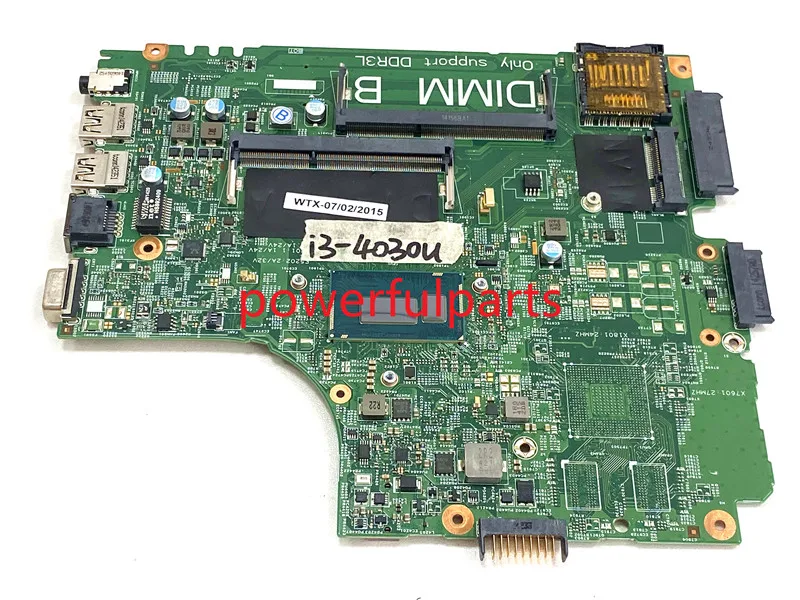 Trabalhando para Dell Latitude 3440 Placa-mãe 0rgv81 Cn0rgv81 132211 com I34030 Cpu Juntos 100%