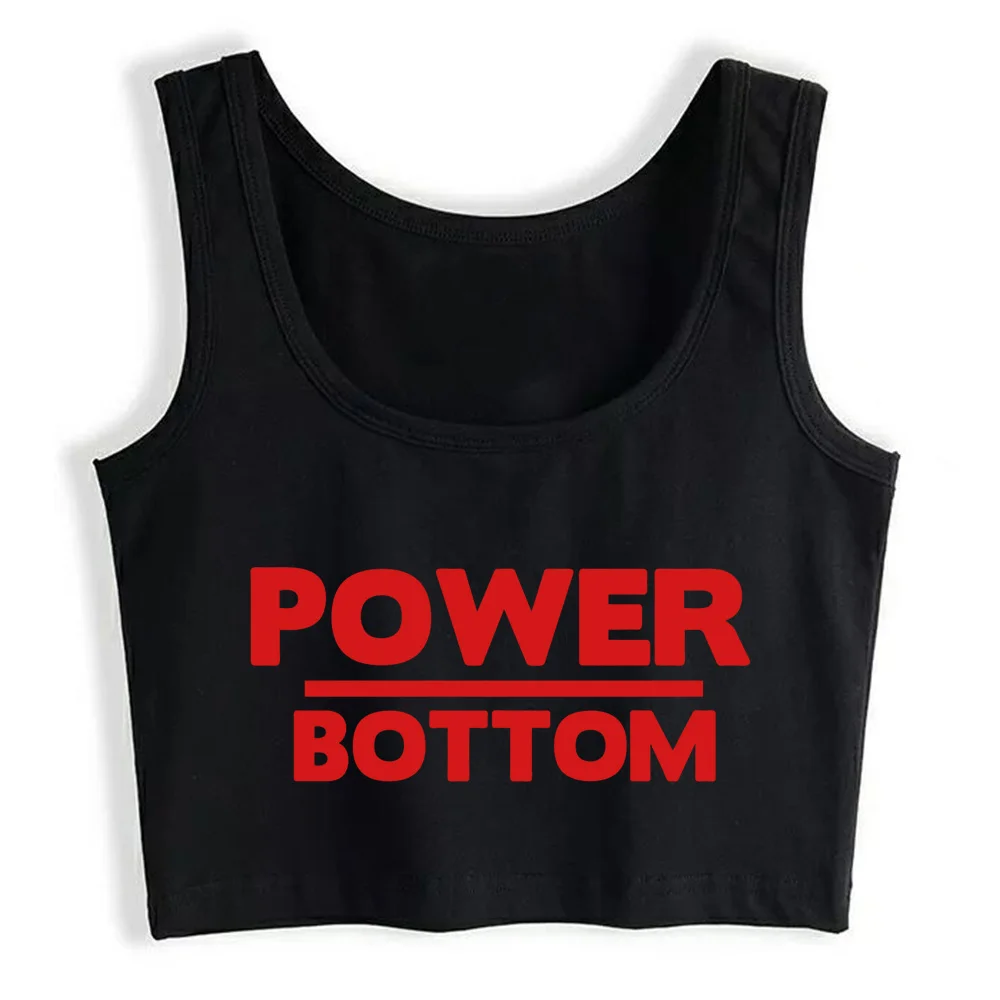

Crop Top Women Power Bottom Y2k Gothic Emo Harajuku Tank Top Female Clothes