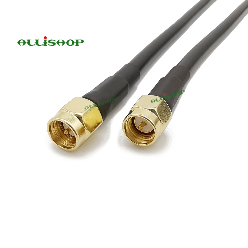 SMA штекер RF LMR200 свиной хвост с низкой потерей двойной экранированный