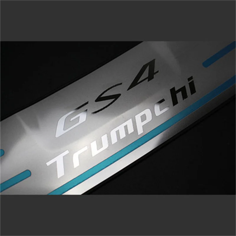 

Rear Bumper Protector Sill Trunk Rear guard Tread Plate cover Trim Fit For Trumpchi GS4 2015 2016 2017 2018 2019 Car styling