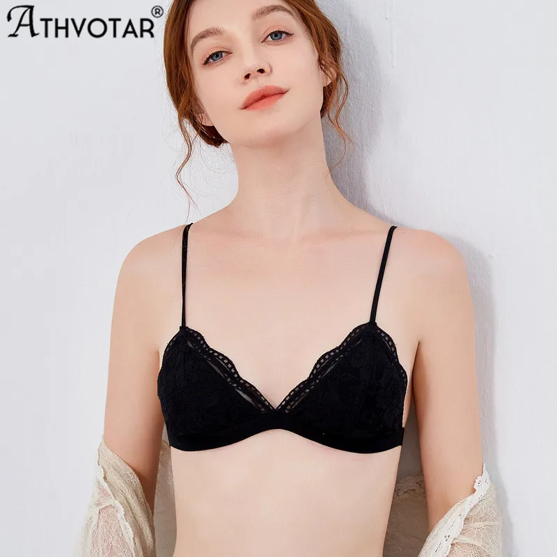 

Бюстгальтер тонкий женский, с треугольными чашками, без косточек