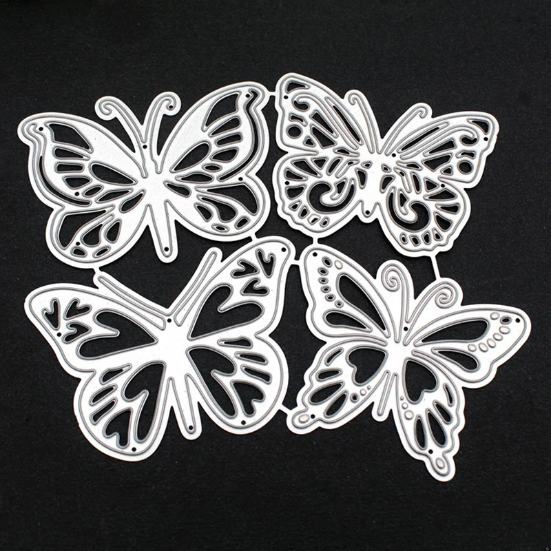 

4PCS/Lot Butterfly Metal Cutting Dies DIY Cards Stencils Photo Album Embossing Paper Making Scrapbooking Card Mold Crafts Dies