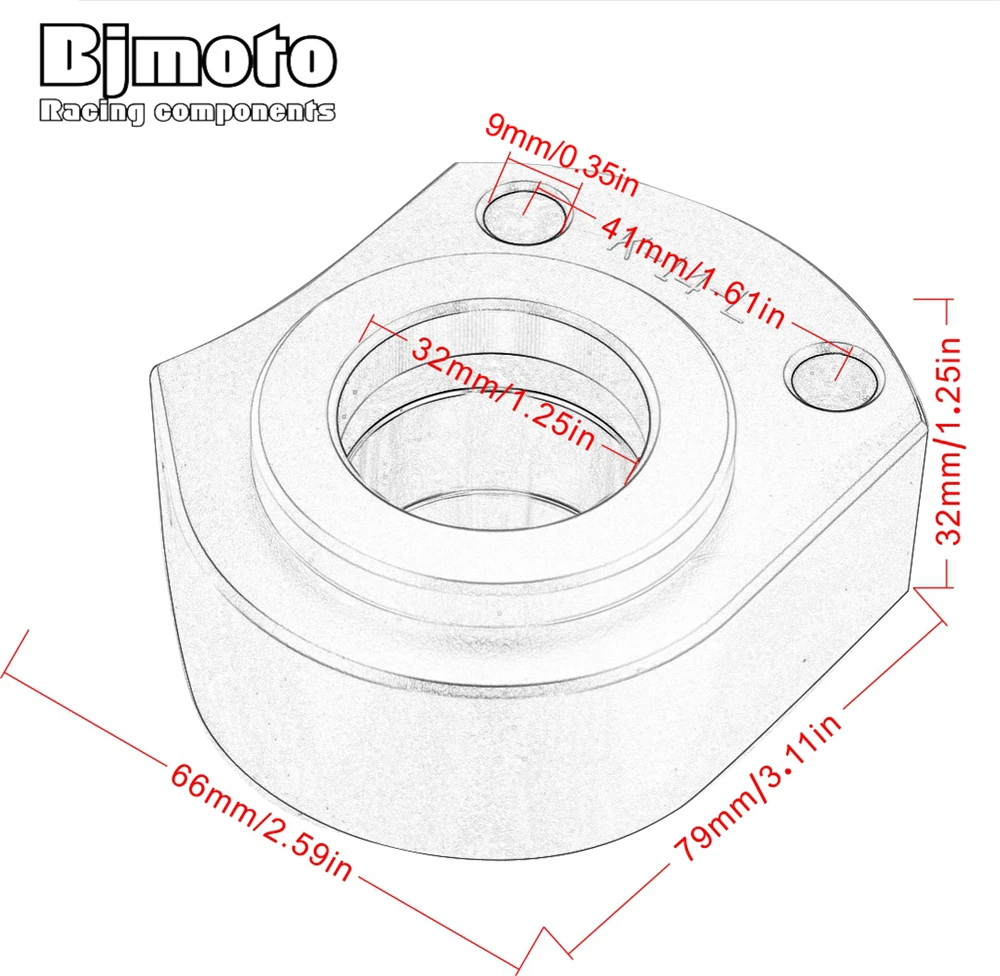 

For KAWASAKI ZX-14R/ZZR1400 2006-2018 Motorcycle Aluminum Alloy Handlebar Risers Height up Adapters