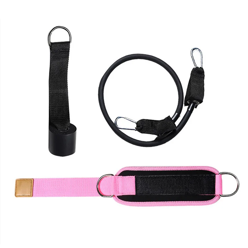 

Rally leg strength training device leg training hip fitness elastic belt gantry ankle buckle strap yoga accessories