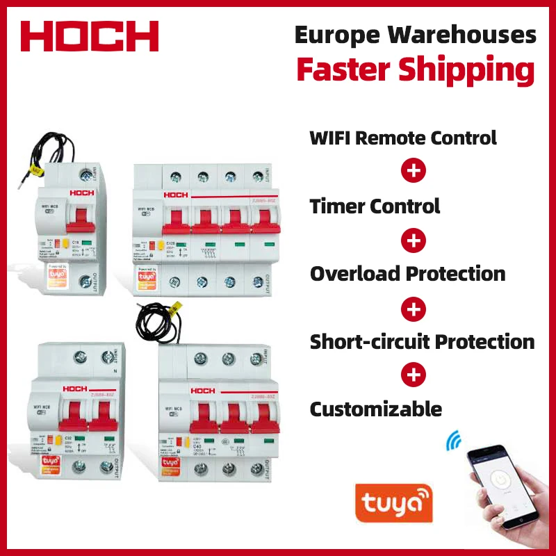 Автоматический выключатель hozjsb Tuya с Wi-Fi умный таймер жизни пульт дистанционного