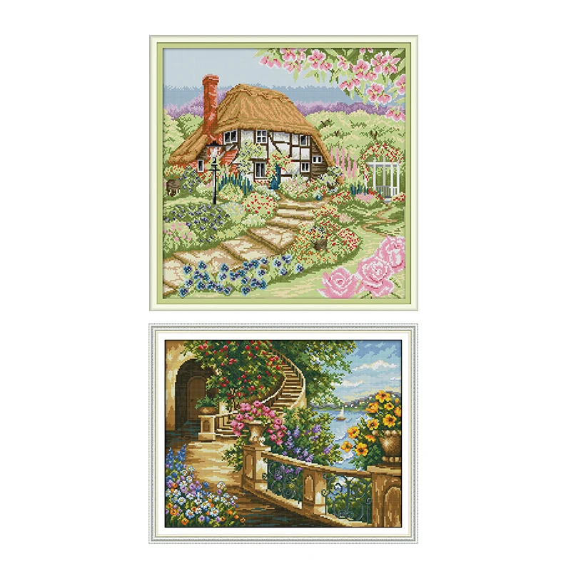 Набор для вышивки крестом китайское рукоделие 11CT 14CT | Дом и сад