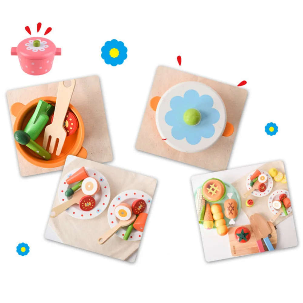 Детские игрушки для кухни имитация резки кухонные магнитные фрукты и овощи