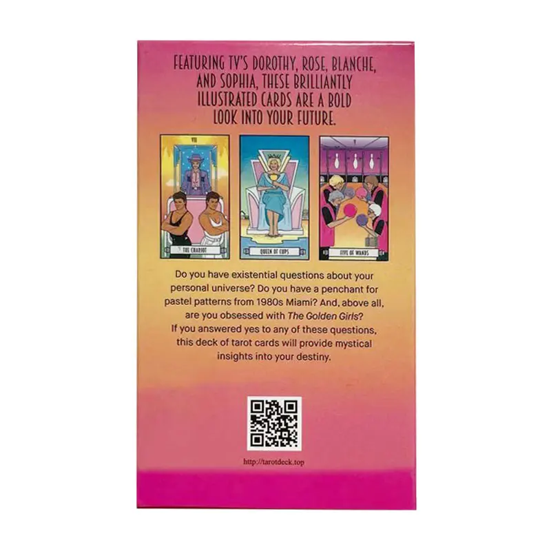 

new tarot The Golden Girls Tarot Cards and PDF Guidbook Deck Party Playing games Fate Divination Cards Wholesale