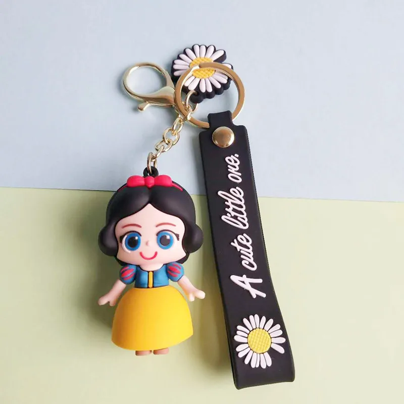 

Cartoon cute princess keychain car bag fashion trend key pendant