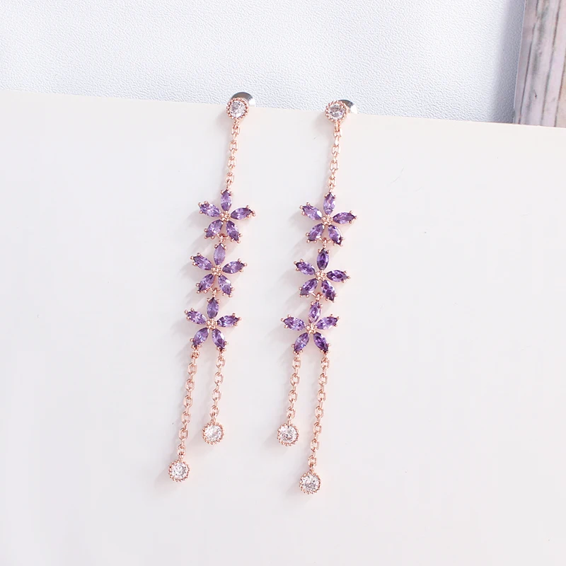 Женские Висячие серьги с кисточками MENGJIQIAO новые корейские элегантные