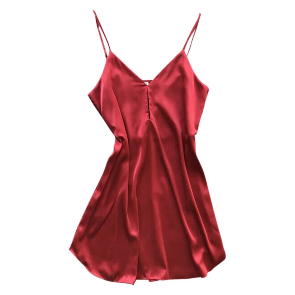 Одежда для отдыха имитированный шелк женский пеньюар леди подарок лето V шеи