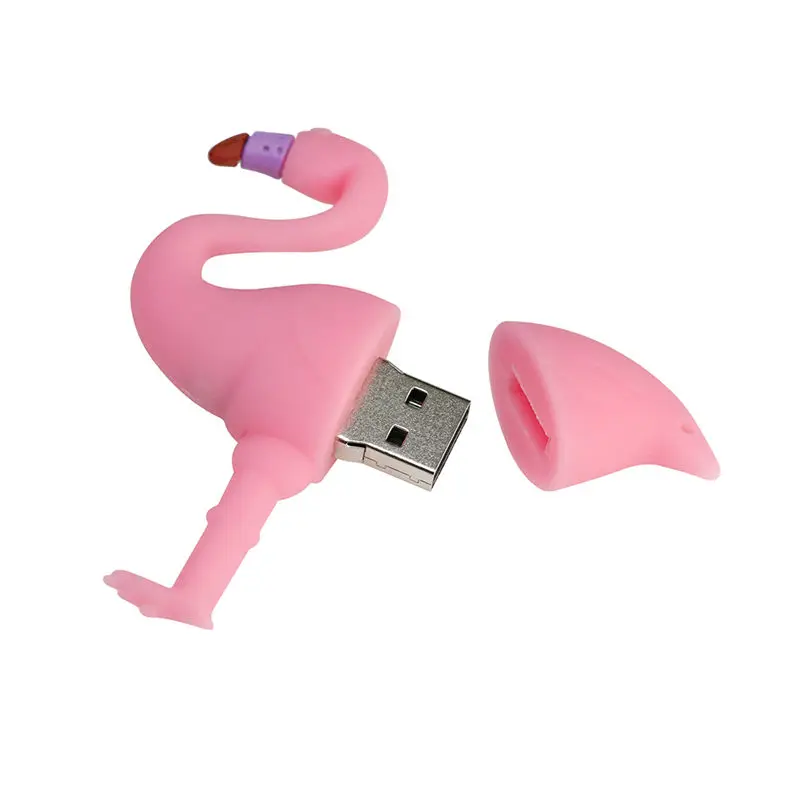 USB-флеш-накопитель силиконовый с рисунком фламинго 32/16/8 ГБ | Компьютеры и офис