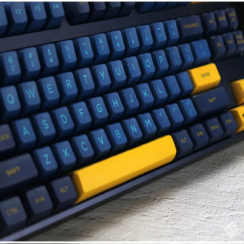 

OSA Keycap Midnight Blue PBT Material Two-Color Injection Molding Process Ergonomic Mechanical Keyboard Can Be Applied