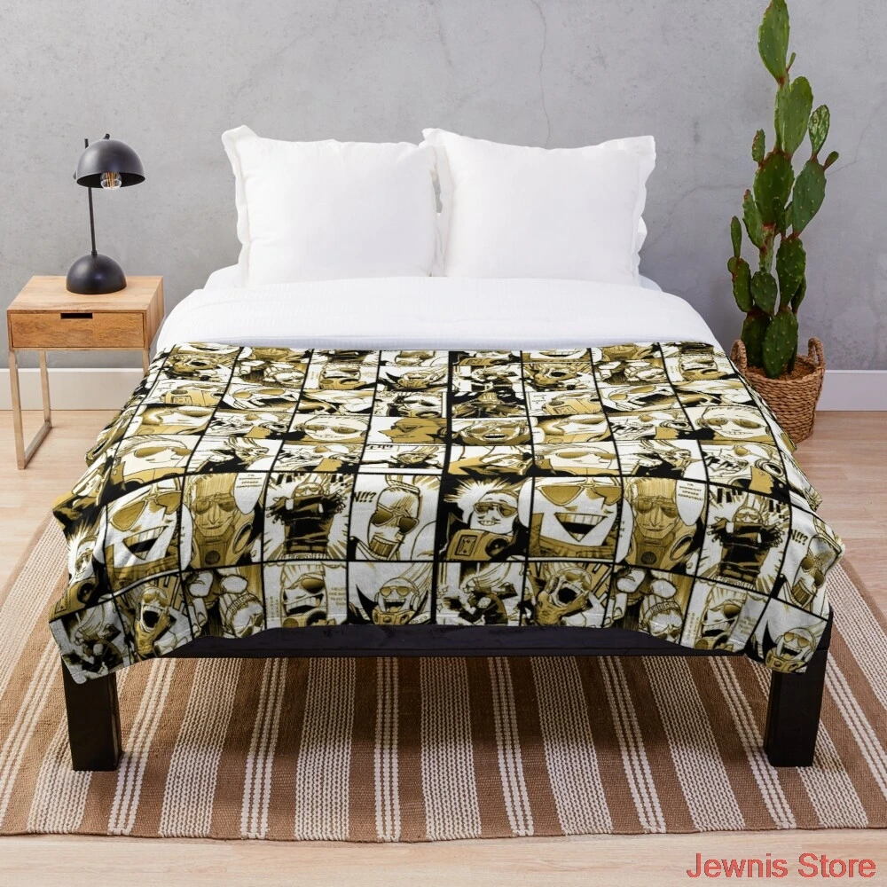 

Present Mic color version My hero academia collage Blanket Print on Demand Decorative Sherpa Blankets for Sofa bed Gift